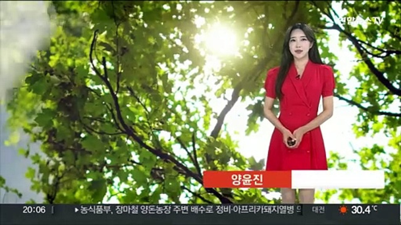 [날씨] 전국 폭염 주의, 폭염 경보 지역 체감 35도 이상…내륙 곳곳 소나기