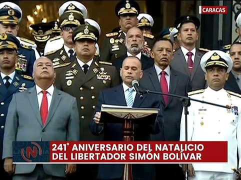 Con izada de bandera conmemoran natalicio de El Libertador y Día de la Armada Bolivariana