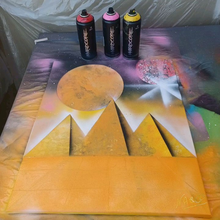 Tableau à la bombe