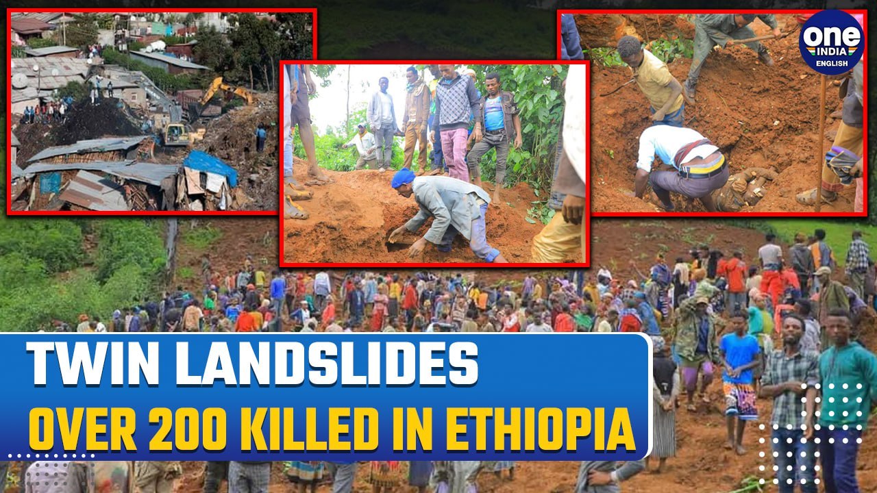Ethiopia Landslides: Spine-chilling Moment When...