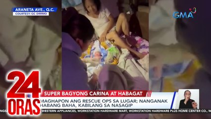 Maghapon ang rescue ops sa Araneta Ave.; nanganak habang baha, kabilang sa nasagip | 24 Oras