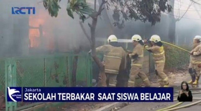 Hanguskan 18 Ruang Kelas, Si jago Merah Melahap SDN 01 Pondok Bambu, Jakarta Timur