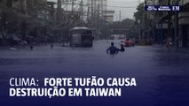 Após provocar inundações nas Filipinas Poderoso tufão se aproxima de Taiwan