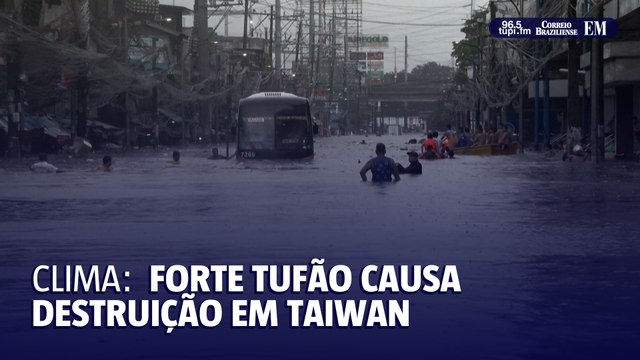 Após provocar inundações nas Filipinas Poderoso tufão se aproxima de Taiwan