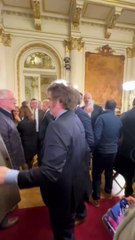 Así fue el encuentro de Milei con Negre