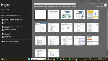Como crear un proyecto en MS Proyect
