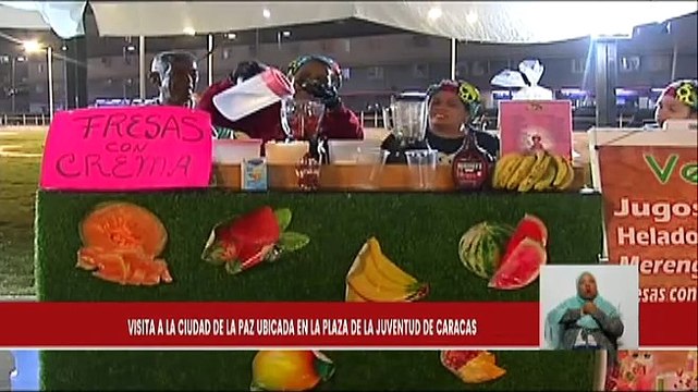 Caraqueños disfrutan de la Ciudad de Paz en la Plaza de la Juventud de Bellas Artes