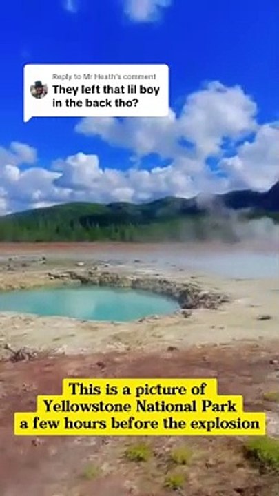 Yellowstone national park explosion  