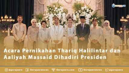 Acara Pernikahan Thariq Halilintar dan Aaliyah Massaid Dihadiri Presiden Jokowi