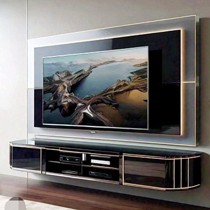 Latest led tv unit designs 2024