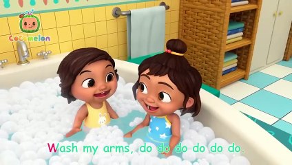 Bath Song!  with Nina! - CoComelon Nursery Rhymes & Kids Songs