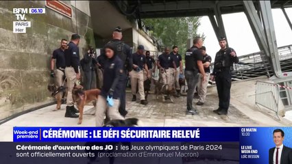 Cérémonie d'ouverture des JO sur la Seine: le défi sécuritaire relevé