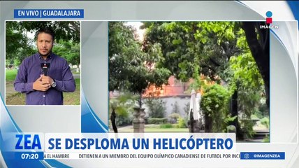 Se desploma helicóptero en Jalisco; hay cuatro personas heridas