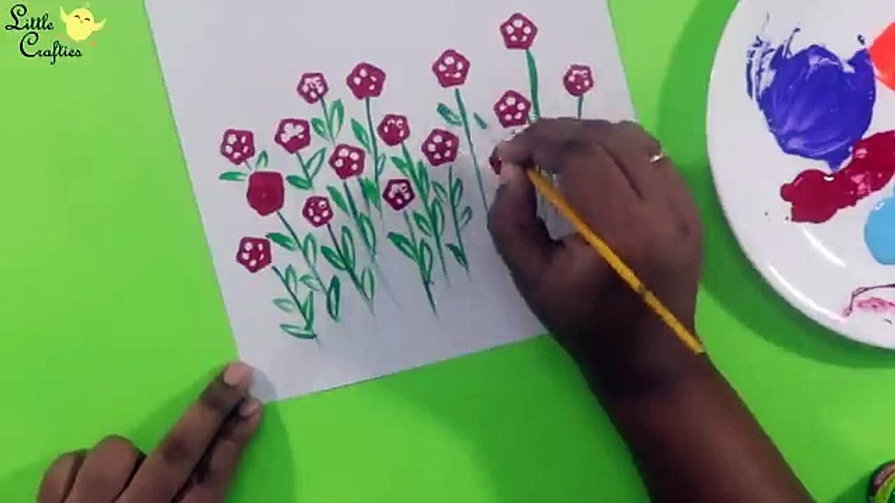 10 Easy Painting Ideas for Kids _ Amazing Painting Hacks using Everyday Objects