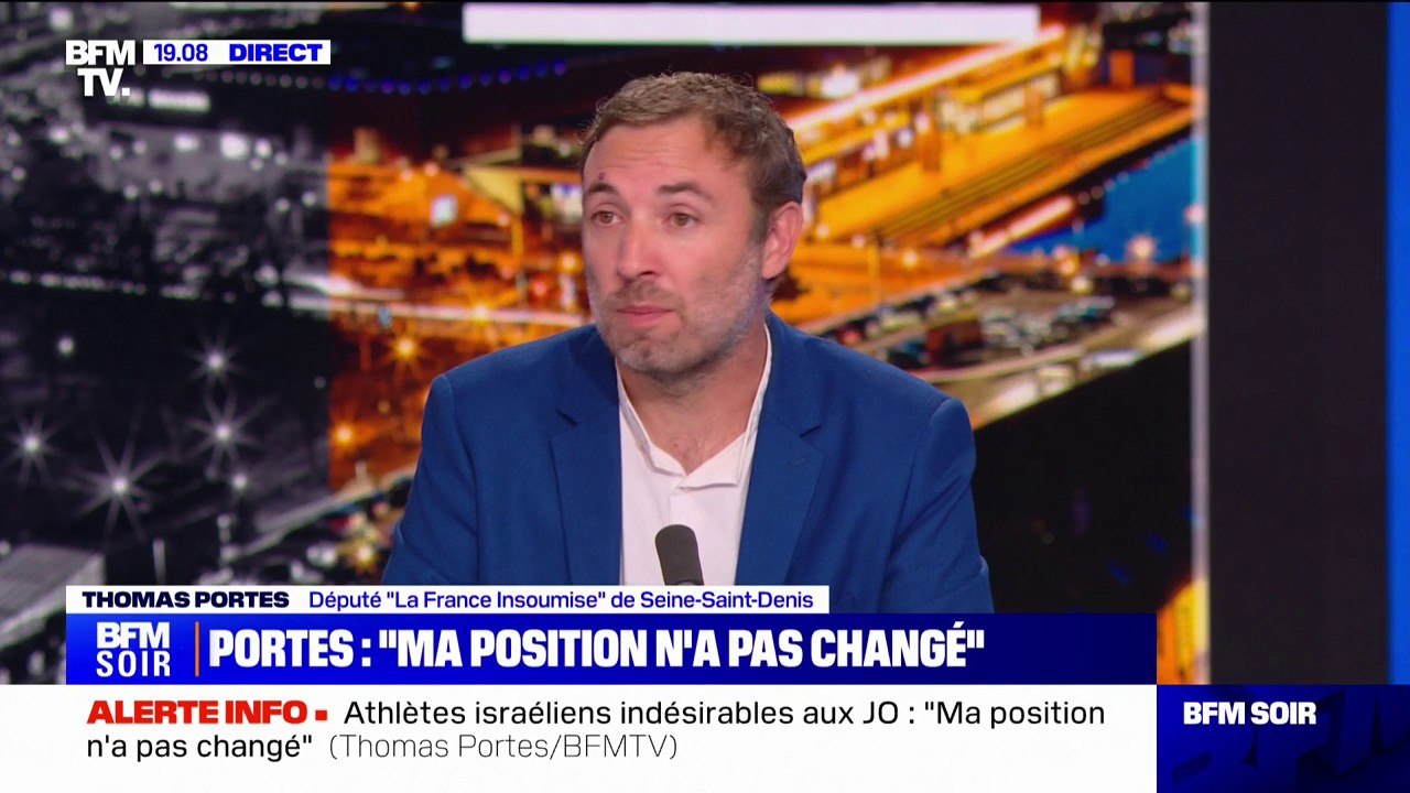 "Il faut quelque chose qui ne soit pas à géométrie variable": Thomas Portes évoque la différence de traitement entre les athlètes russes et israéliens aux JO