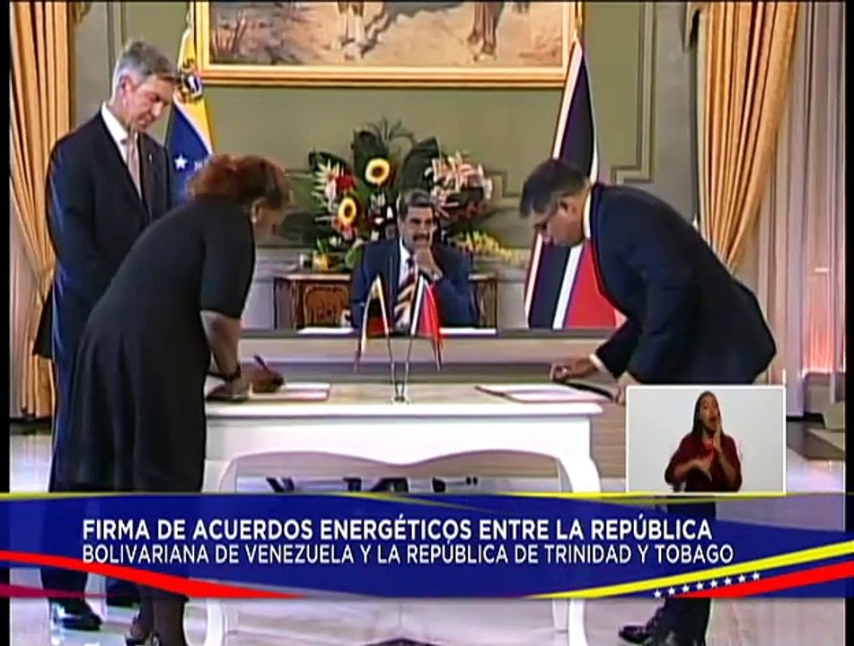 Jefe de Estado lidera firma de acuerdos energéticos entre Venezuela y Trinidad y Tobago