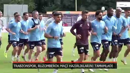 Trabzonspor, Ruzomberok maçına hazır!