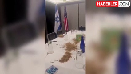 Netanyahu, ABD'de hak ettiği gibi karşılandı! Masaya kurt, hamam böceği, solucan döktüler