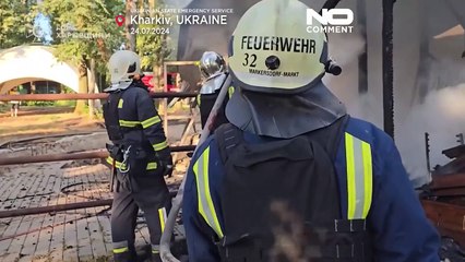 غارة جوية روسية تستهدف حديقة في خاركيف الأوكرانية