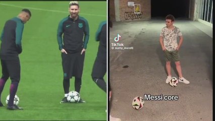 La imitación más viral de Messi
