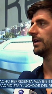 Courtois y Lucas despiden a Nacho