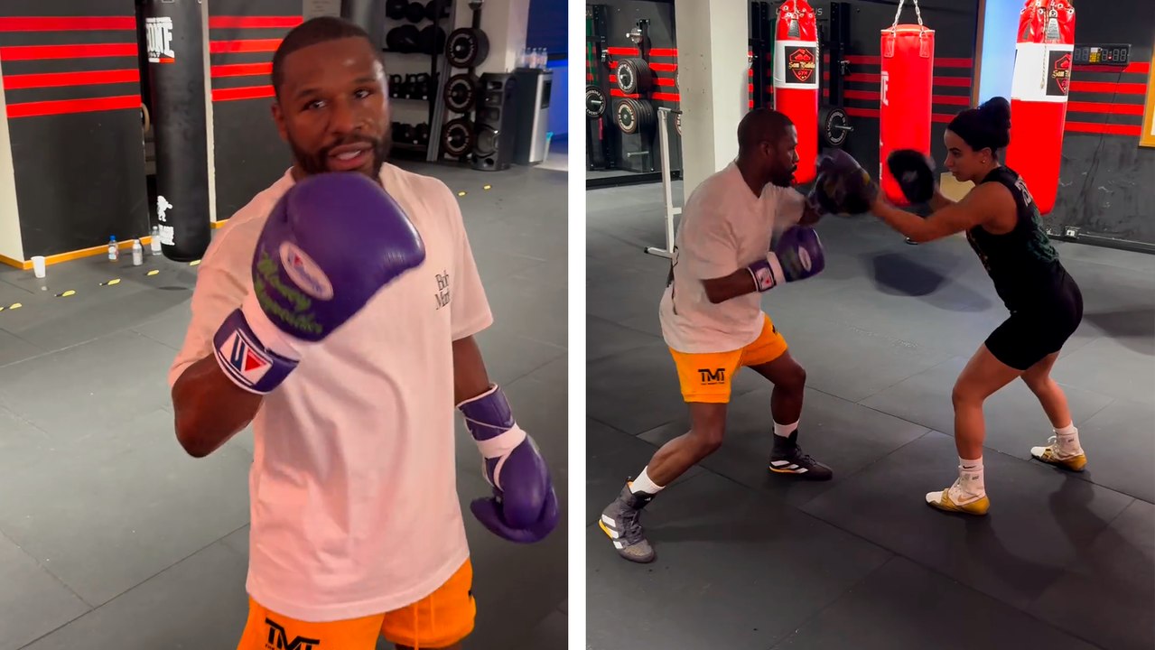 Floyd Mayweather comparte en Instagram su entrenamiento para su pelea en México ante John Gotti III