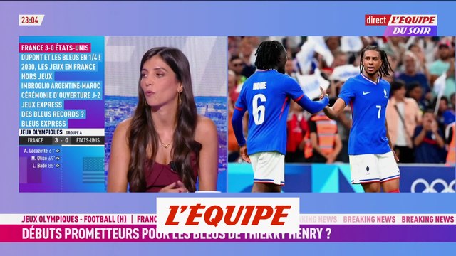 Débuts prometteurs pour les Bleus de Thierry Henry - Foot - JO 2024