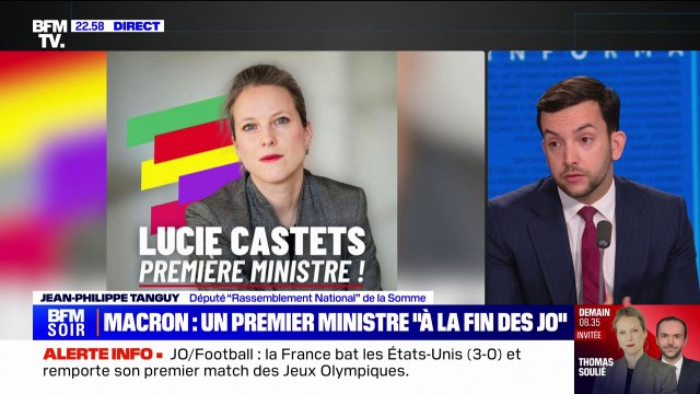 Jean-Philippe Tanguy (RN): S'il y a dans ce gouvernement des ministres insoumis ou assimilés, il y aura une censure