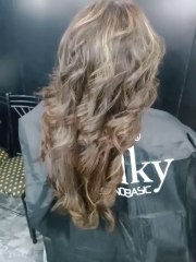 Samina's salon by samina Ali highlights die in keratin keratin treatment