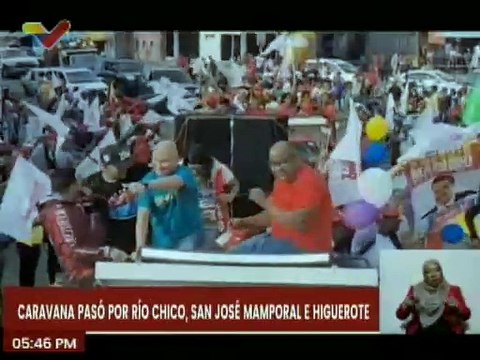 Mirandinos realizaron una gran caravana para ratificar su apoyo al candidato Nicolás Maduro