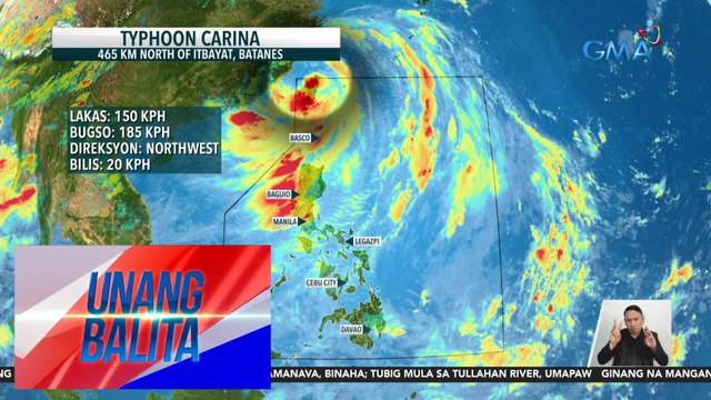 Bagyong #CarinaPH, nakalabas na ng PAR ngayong umaga - Weather update today as of 6:29 a.m. (July 25, 2024) | Unang Balita
