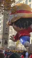Giant Anime Character Balloon Deflates at Thanksgiving Parade
