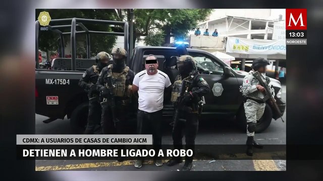 Policías de CdMx detienen a Sebastián 'N', ligado a robos a usuarios de casas de cambio en el AICM