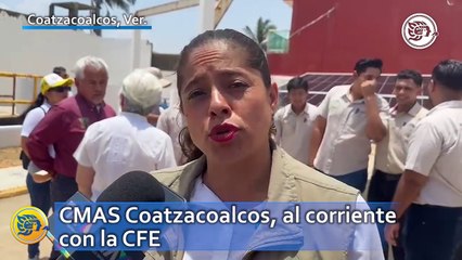 CMAS Coatzacoalcos, al corriente con la CFE: Hildeliza Díaz