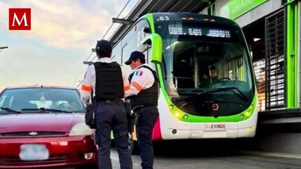 Este es el alto costo de la multa por invadir el carril exclusivo del Mexibús