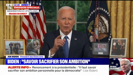 Joe Biden: "Il faut savoir sacrifier l'ambition personnelle à la démocratie"