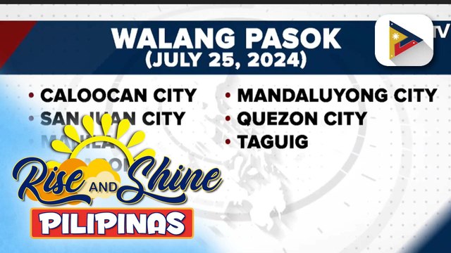 Pasok sa mga tanggapan ng gobyerno at ilang paaralan sa Metro Manila, suspendido ngayong araw