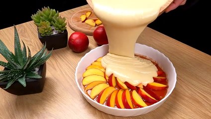 The Perfect Peach Cake - Easy Summer Dessert_