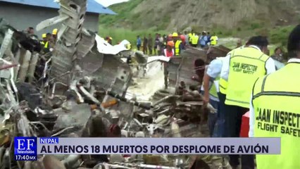 Avión se estrelló en la región montañosa de Nepal, sobrevivió
