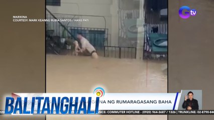 Aso, ni-rescue sa gitna ng rumaragasang baha | Balitanghali