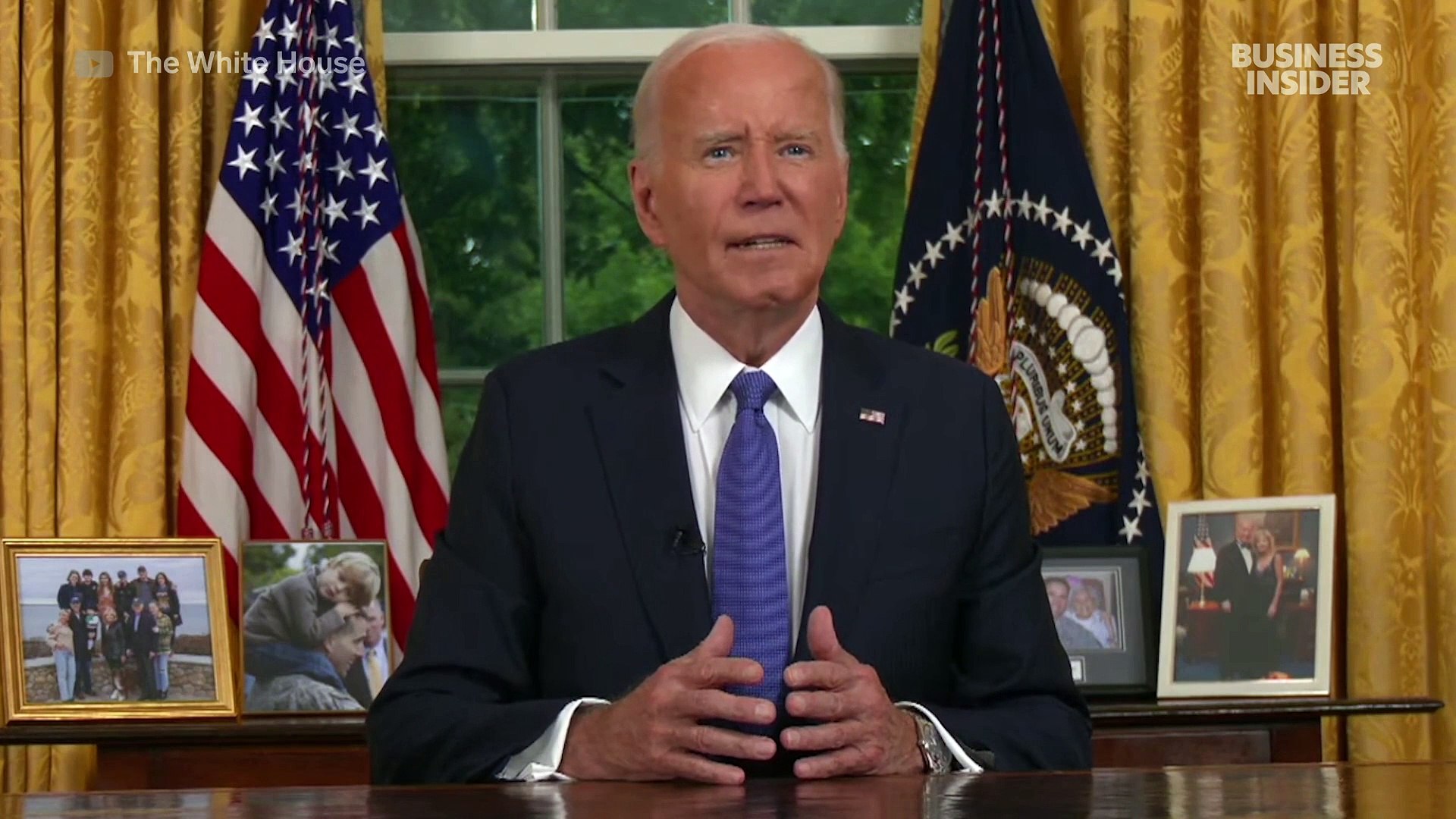 ⁣Highlights from Biden's historic Oval Office speech after withdrawing from 2024 presidential ra
