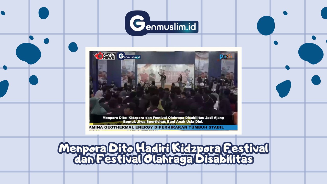 MENPORA Dito Ariotedjo Hadiri Kidzpora Festival dan Festival Olahraga Disabilitas