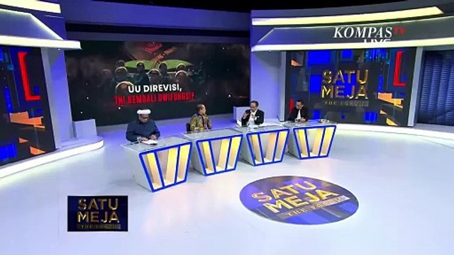 Polemik Revisi UU TNI: Yang Terpenting Tidak Merusak Jalur TNI Sebagai Militer | SATU MEJA