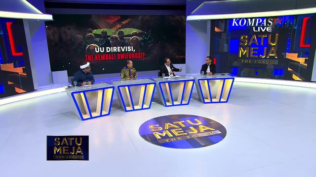 Saling Sanggah! Ali Mochtar Ngabalin VS Al Araf Soal TNI Berbisnis | SATU MEJA