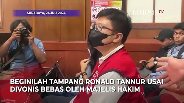 Tampang Ronald Tannur usai Terima Vonis Bebas Kasus Pembunuhan Dini Sera