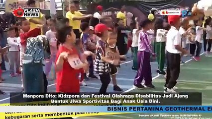 Dito Ariotedjo Selaku Menpora Hadiri Acara Kidzpora Festival dan Festival Olahraga Disabilitas