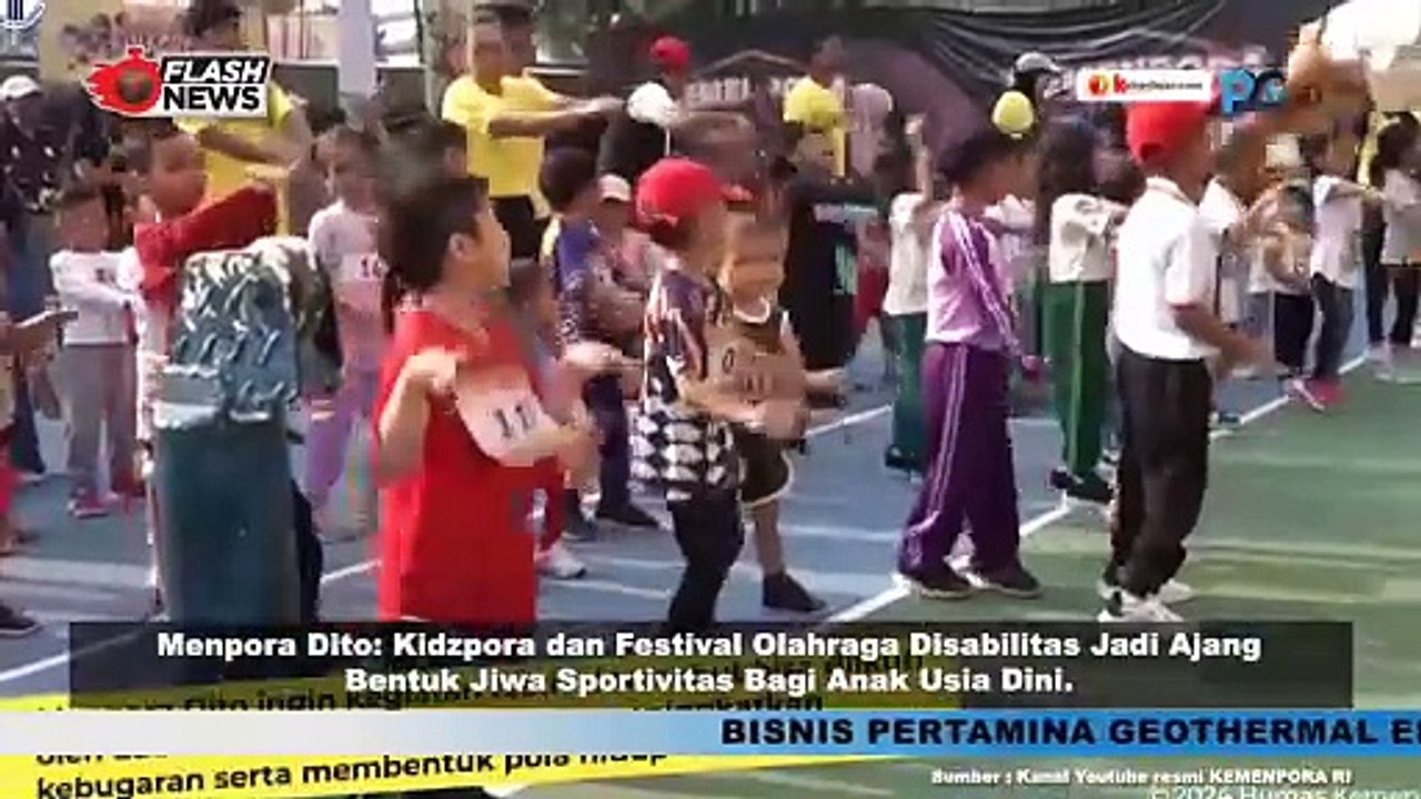 Dito Ariotedjo Selaku Menpora Hadiri Acara Kidzpora Festival dan Festival Olahraga Disabilitas