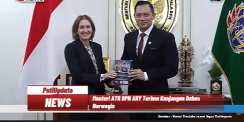 Menteri ATR BPN AHY Terima Kunjungan Dubes Norwegia