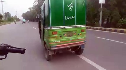 ASMR Travel canal road Lahore in chingche with natural sound