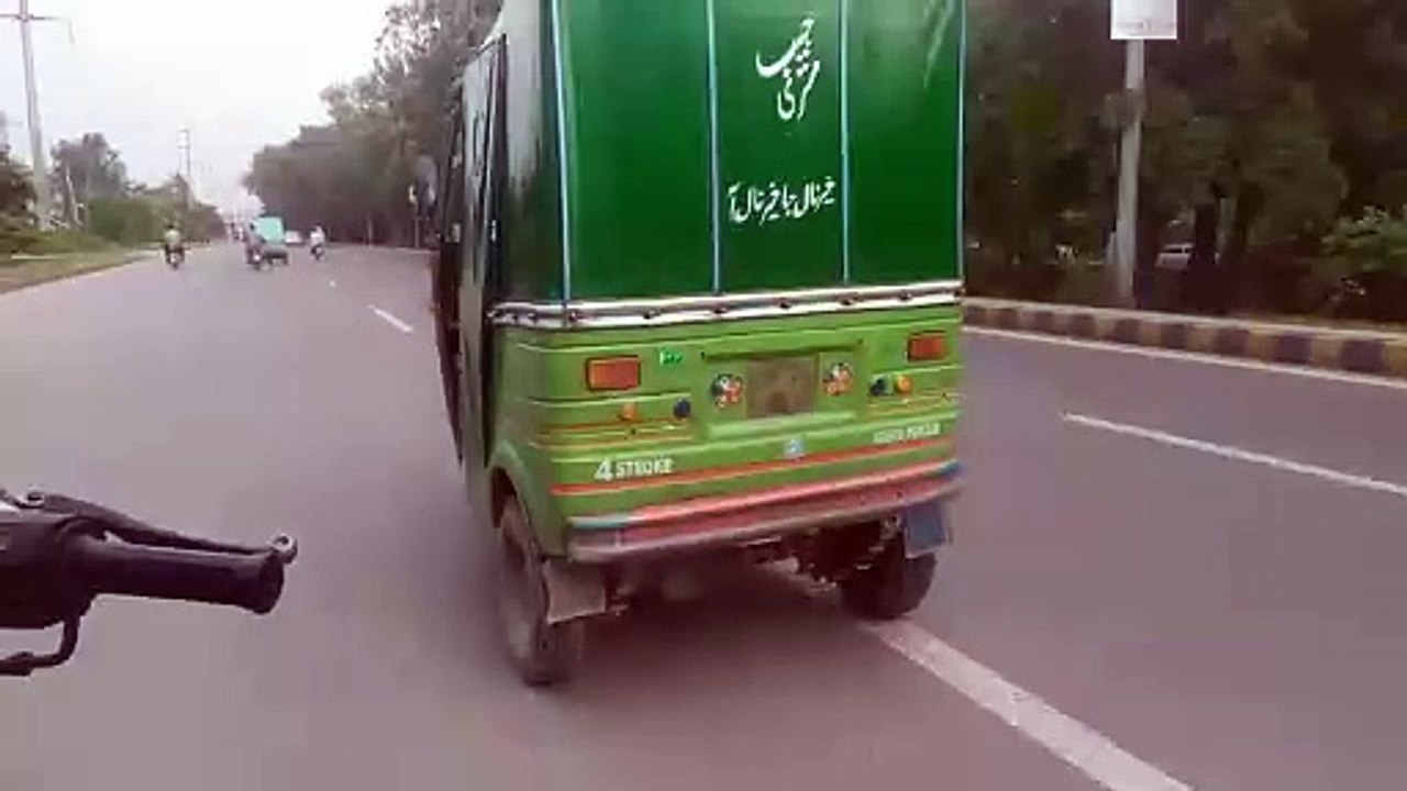 ASMR Travel canal road Lahore in chingche with natural sound